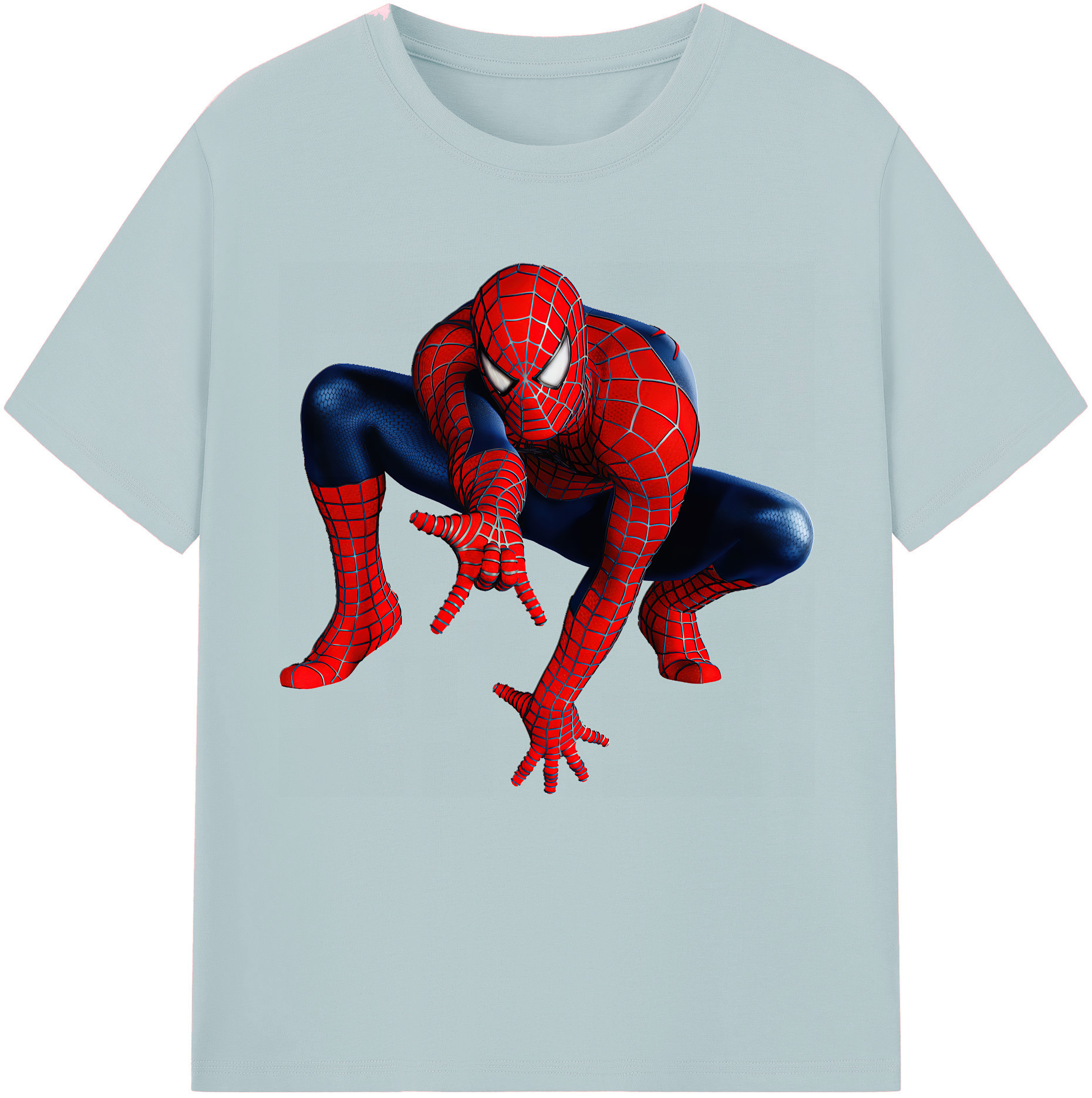 （画像用） Spider Man スパイダーマン 綿100％半袖Tシャツ（フロントプリント）